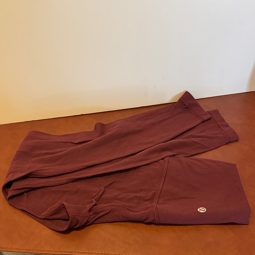 lululemon athletica Burgundy Leggings